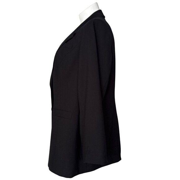 Lane Bryant NWT $80 Single Breasted Black Blazer, Long Sleeves Women's Size 24 - Picture 5 of 8